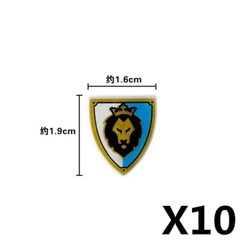 MOC Blocuri de Construcții Militare Figurine Soldați Medievali Accesorii Arme Leu Roșu Vultur Negru Cavaler Armură Scut Mini Cărămizi