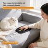 Pet Static Electricity De Shedding Glove With Double Sided Bristle For Long Hair Cats And Dog Hair Removal