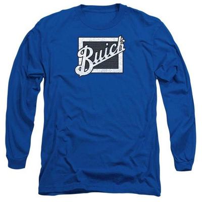 Buick Unisex Adult Distressed Emblem Long-Sleeved T-Shirt