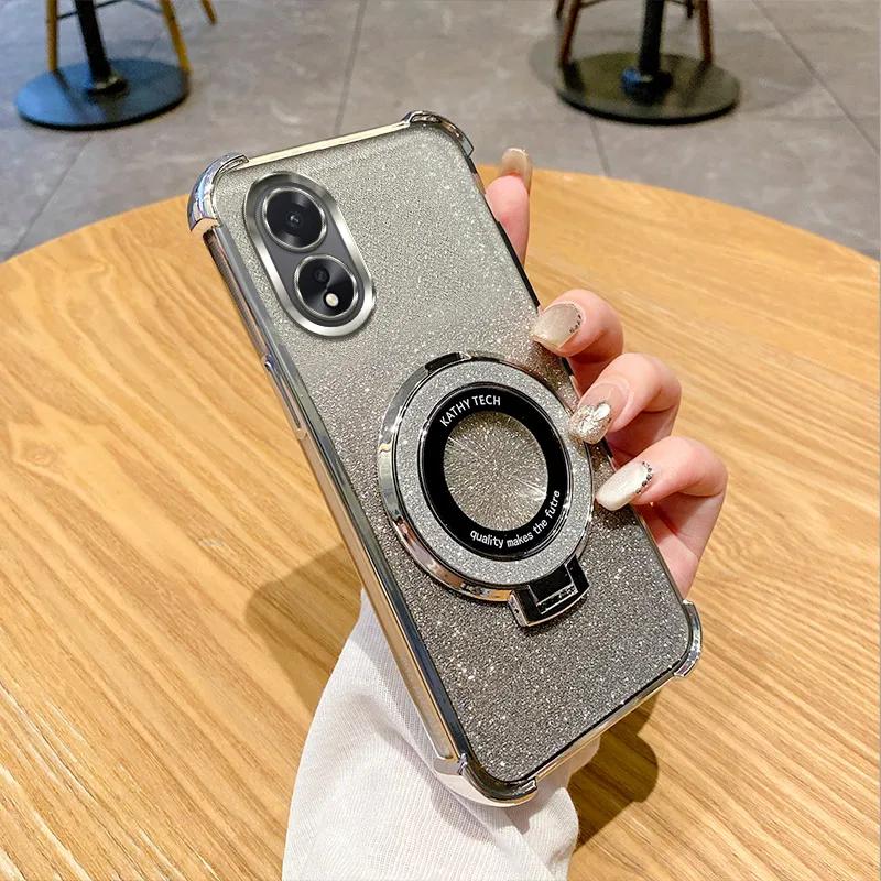 Shockproof Holder Ring Phone Case For OPPO A15 A15S A16S A53S A54S A57S A77S A77 A78 A79 A96 A74 4G A1K A3 Pro A3X 5G Soft Cover