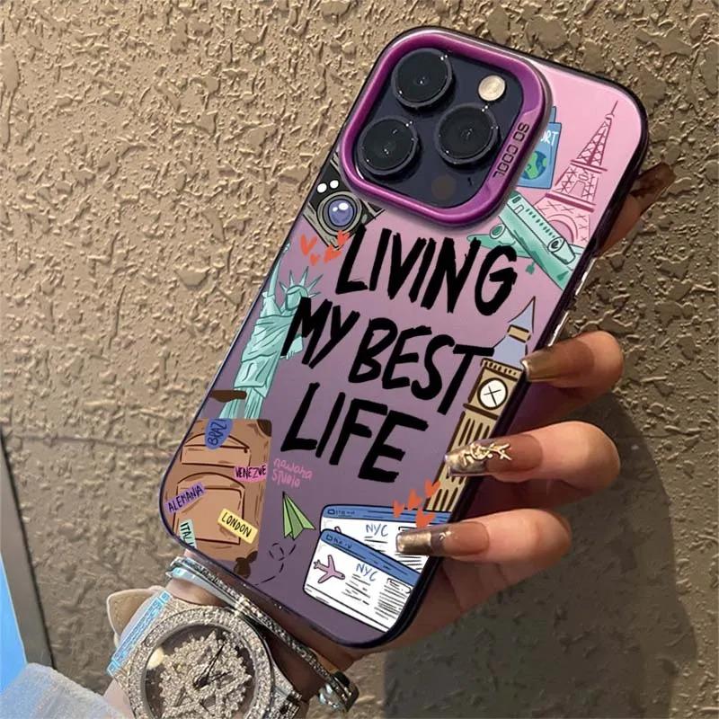 

Travel World Map Signpost Pattern Design Protective Cover for iPhone 17 16 15 14 13 12 11 16E Series Pro Max Plus iphone 11 ProMax