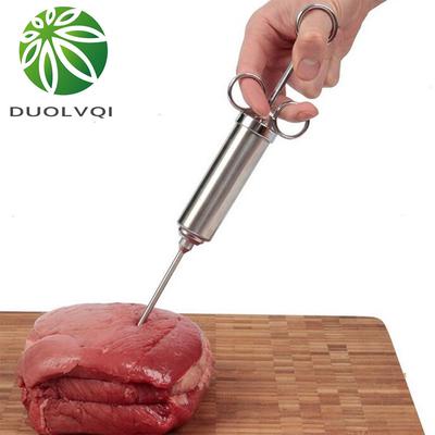 Siringa Iniettore per Carne Pollame Marinata Aroma Iniettore Condimento per Carne Iniettori Strumento Kit BBQ