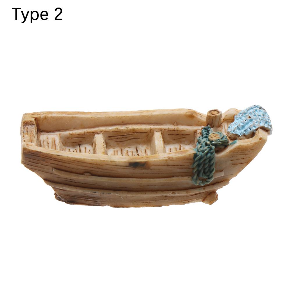 1 st Mini Paddelbåt Strandstol Havsutsikt Ornament Mikrolandskap DIY Heminredning Älfträdgård Miniatyr Dockhus Tillbehör