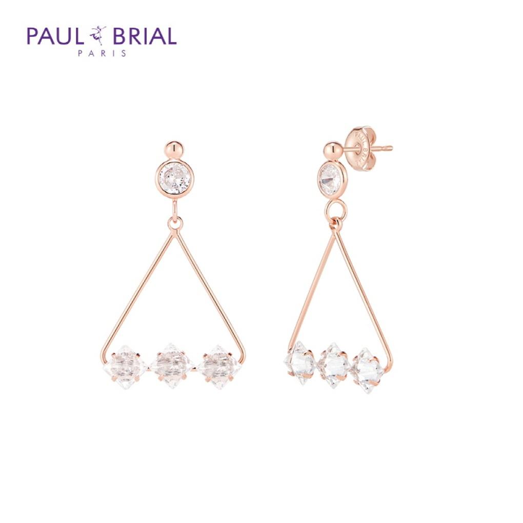 

PAULBRIAL PYBE0090 (PG) Cubic Triangle Earrings