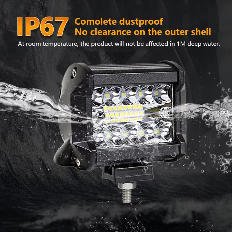 4 Inch 60W Work Light Spot Flood Offroad Car Lights Bar Fog Lamp For Jeep Off Road 4X4 ATV UTV Truck Trailer Ship LED Headlights