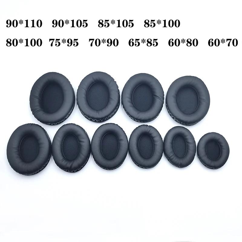 Universal Oval Earpads Headphone Replacement Ear Pads Cushion Soft Foam Cover Ear Cups Headset Repair Parts Accessories