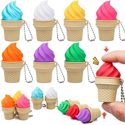 3D IJsje Sleutelhanger - Stressverlichtend Speeltje & Rugzak Hanger