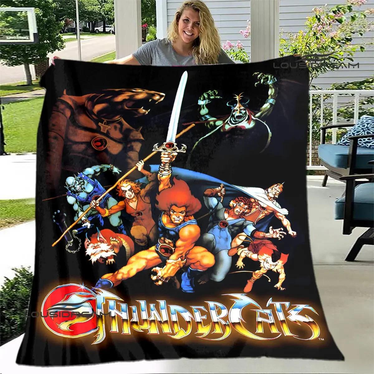 Thundercats anime printed blanket thin blanket Soft and comfortable blanket Home travel blanket bed linings birthday gift 75X95CM