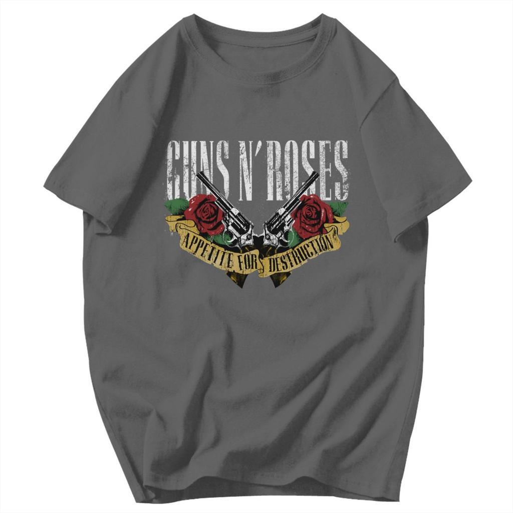 Men T Shirt Guns N Roses Band Fans Gifts Y2K Graphic Tees Unisex Clothing T Shirts