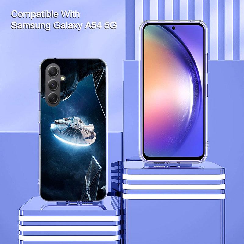 Millennium Falcon In Space Phone Case for Samsung A16 A26 A36 A56 A17 A37 A57 A07 A06 A02S A03 A04S A05S Galaxy Note 20 10 A50S