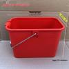 Enhanced Rectangular Mop Bucket with Hand-Press Squeeze for Easy Cleaning - Durable Plastic Design for Household Use