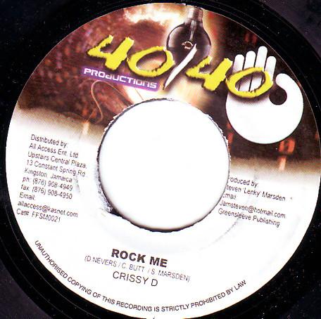 

7inch Record CRISSY D - Rock Me FFSM0021 40/40 Productio 2002 Jamaica Reggae, Ska & Dub Used