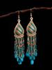 Earrings for Women and Girls Fashion Dangler Earrings | Gold Plated Long Beaded Tassel Earrings Bohemia Dangler Earrings
