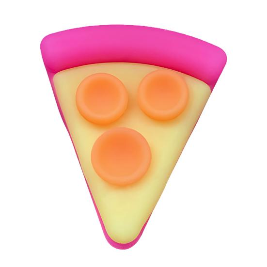 

Pizza Piece Squeeze Toy Stress Relief Mini Pizza Sensory Toy Home Office Worker Soft Stretchy Simulation Food Fidget Toy розовый
