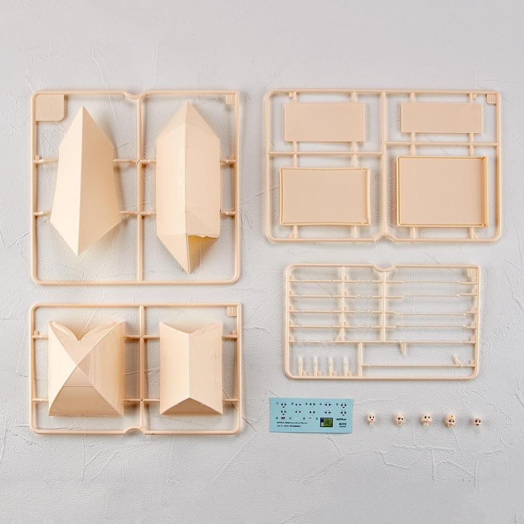 Kaiyodo Artpla ARTPLA Yuru Camp Set Anime Scale Unpainted Plastic Model Kit Resale Camp 1/24