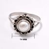 Pearl 925 Sterling Silver Ring, Natural Gemsotne Handmade Women Ring