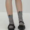 DEPOUND Mono Label Point Socks - Gray