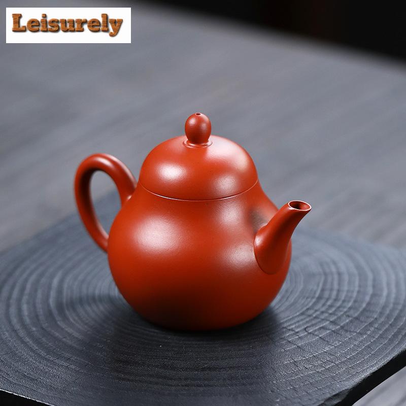 140ml autentic Yixing violet lut ceai Dahongpao în formă de pară oală manuală filtru frumusețe fierbător tradiție Puer set băuturi cadou