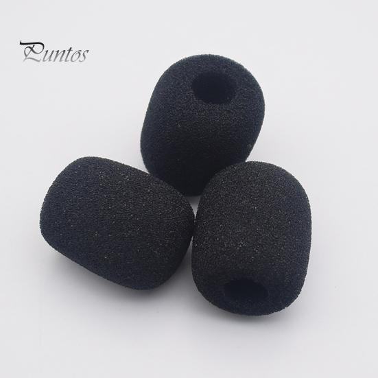 For Recording 10Pcs MIC Windshield Foam Replaceable Wind proof Soft Plosives Reduction Lapel MIC Sponge Cap