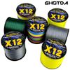 GHOTDA NEW X12 1000M Braided Fishing Line 12 Strands PE Multifilament Saltwater Fishing Wire Super Strong Strength  25 30 39 50 65 77 92 120 135LB