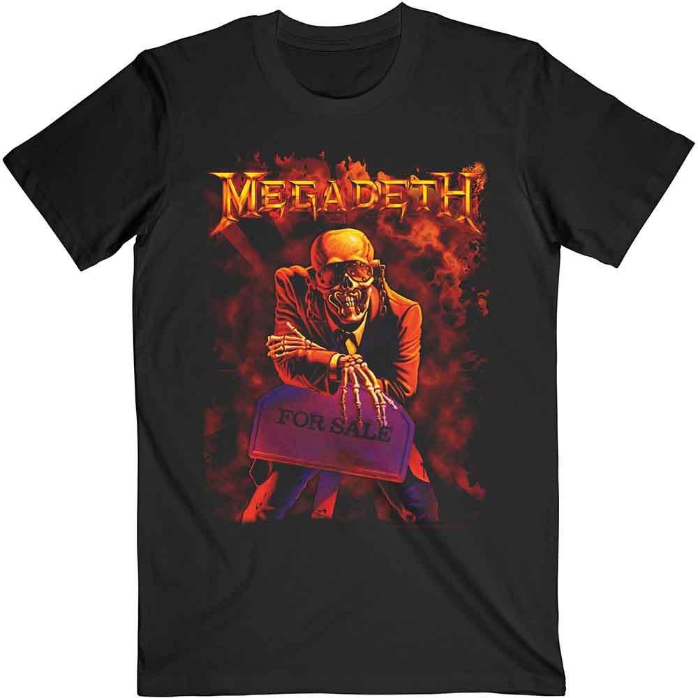 Megadeth T Shirt Peace Sells Band Logo Unisexs Black L S