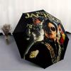 1 Stück Michael Jackson Automatischer Regenschirm - 8-Speichen Faltbares Design, Für Outdoor-Abenteuer und Familienfeiern, Strapazierfähiges Schirmmaterial yy250827107