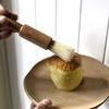 Oi BBQ Natural Spreading Wooden Handle Baking Marinade Tool Pastry Brush Sauce Baster Basting Brush