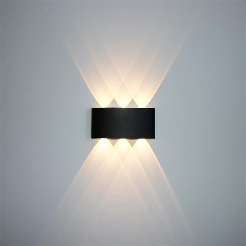 IP65 LED Wall Lamp Outdoor Waterproof Garden Lighting Aluminum AC86-265V Indoor Bedroom Living Room Stairs Wall Light  NR-184