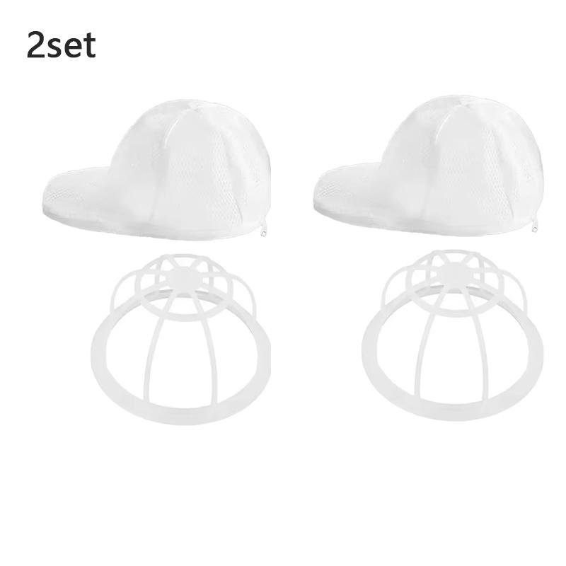 1/2Set Hat Washing Bag Hat Wash Protector Bag AntiDeformation Baseball Cap Wash Bag Mesh Organizer Zip Bags Portable Laundry Bag