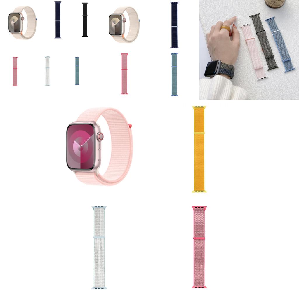 Apple Watch Sports Nylon Strap With Adjustable Closure For Fitness And Daily Use