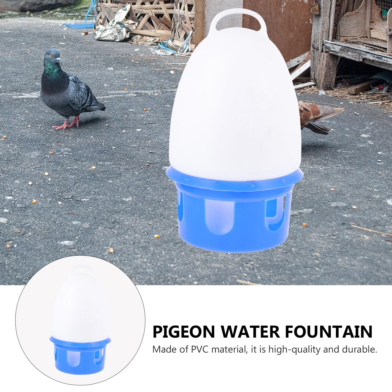 1pc Pigeon Water Feeder Plastic Bird Self Drinker Large Capacity Drinking Bowl For Parrots Doves Portable Water Dispenser Cage 40X26X26CM