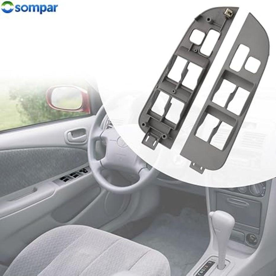 Window Switch Bezel Panel Front Driver Side (Gray) Compatible  Grey Front Left