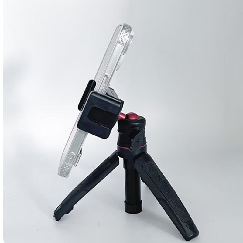 360 Degree Adjustable Tripod Tabletop Tripod for Photography Video Recording Handheld Tripod with Phone Clip