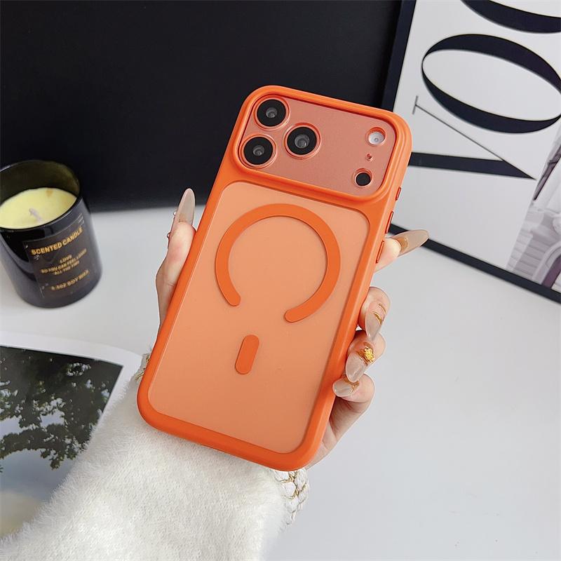 Matte Transparent Wireless Charging Magnetic For Magsafe Case For iPhone 17 16 15 14 13 Pro Max 17Air Shockproof Acrylic Cover