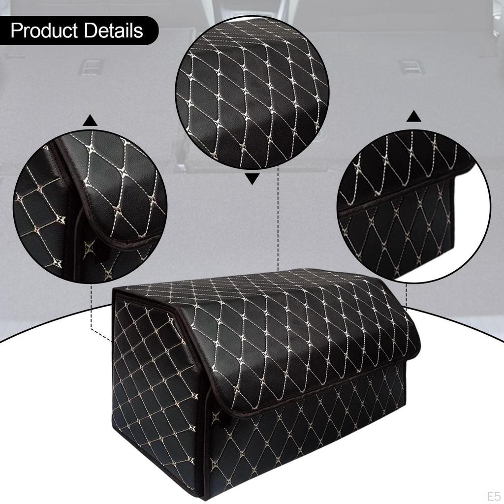 Car Seat Organizer Trunk Camping Bag Passenger Cargo Storage Box Folding