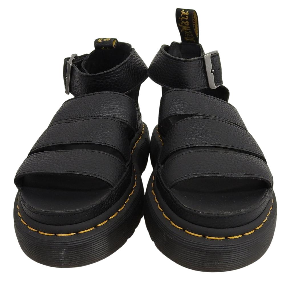 Pristine Dr.Martens Sandals Clarissa 2 Quad Black Leather Women Used