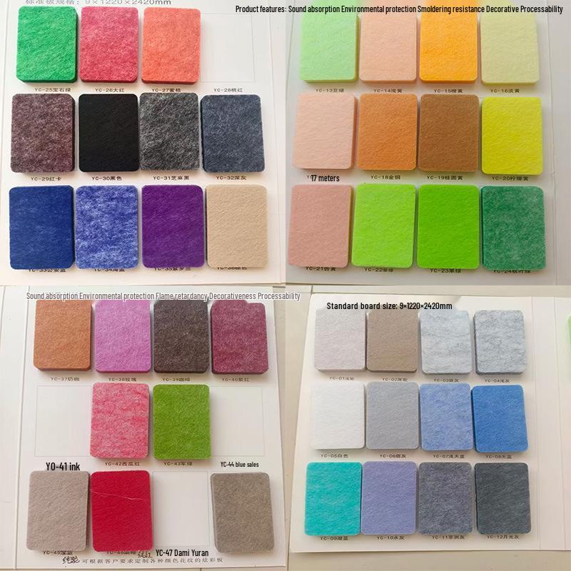 

Шестикутні 3D акустичні фетрові панелі для звукоізоляції та настінного декору 17x15cm, 9mm thickness