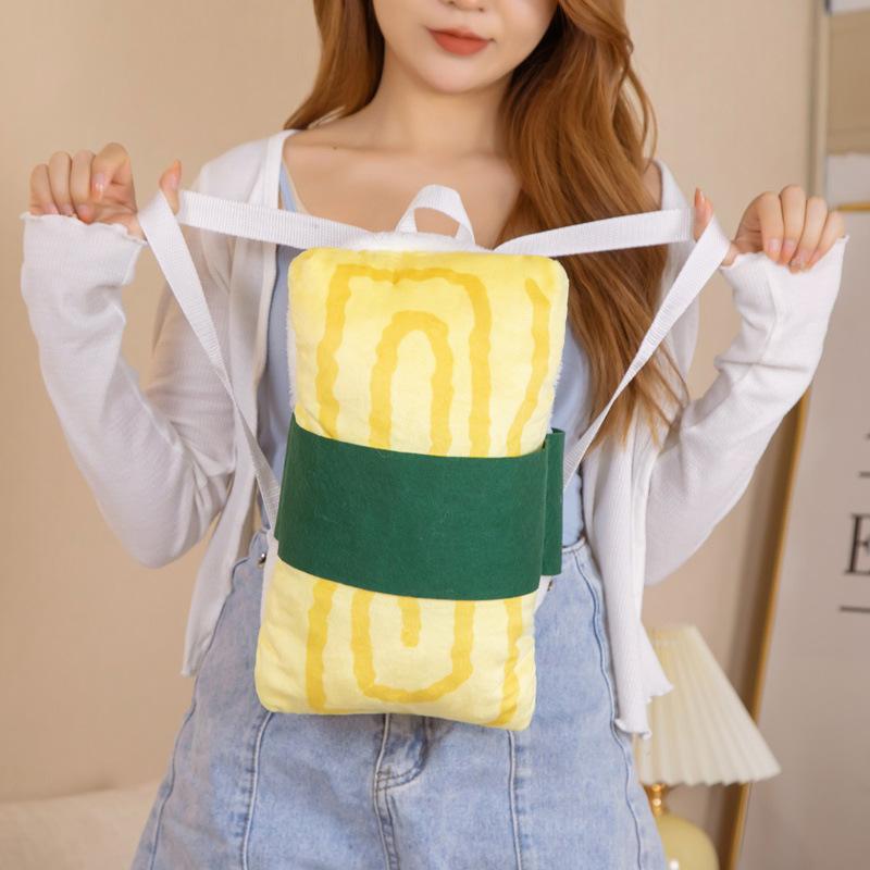 

Creative Shrimp Sushi Bag Plush Toy Children S Backpack Messenger Bag Rag Doll Girl Birthday Gift The size is as shown in the picture (0.2kg)