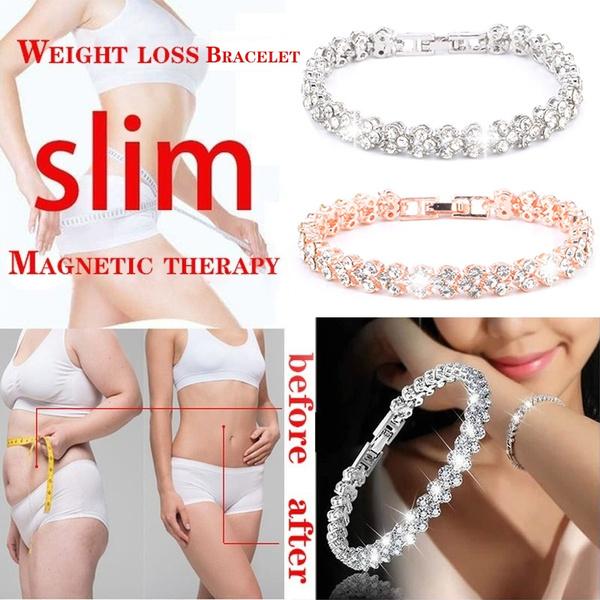 Elegant Women's Magnetic Bracelet for Weight Loss and Health Benefits In Silver and Rose Gold