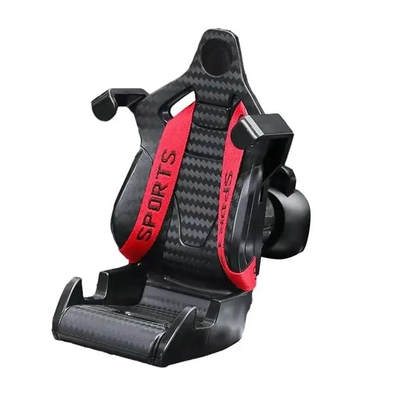 Black Racing Seat Design Car Phone Holder with Suction Cup for Smartphones Vehicle Mount Holder