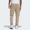 Adidas Originals Embossed Track Pants With Cargo Pockets And Cuffed Ankles Men Casual Sportswear Trousers Khaki-Brown GT7286