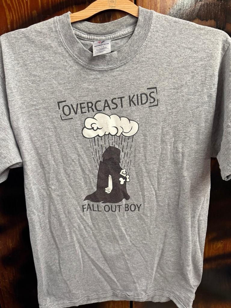 Fall Out Boy Overcast kids unisex grey short sleeve t-shirt QT7514