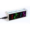 Colorful Digital Clock DIY Electronic Kit Loose Parts Soldering Experiment With Conveniently Powered Via USB 11.5x3.2x4cm