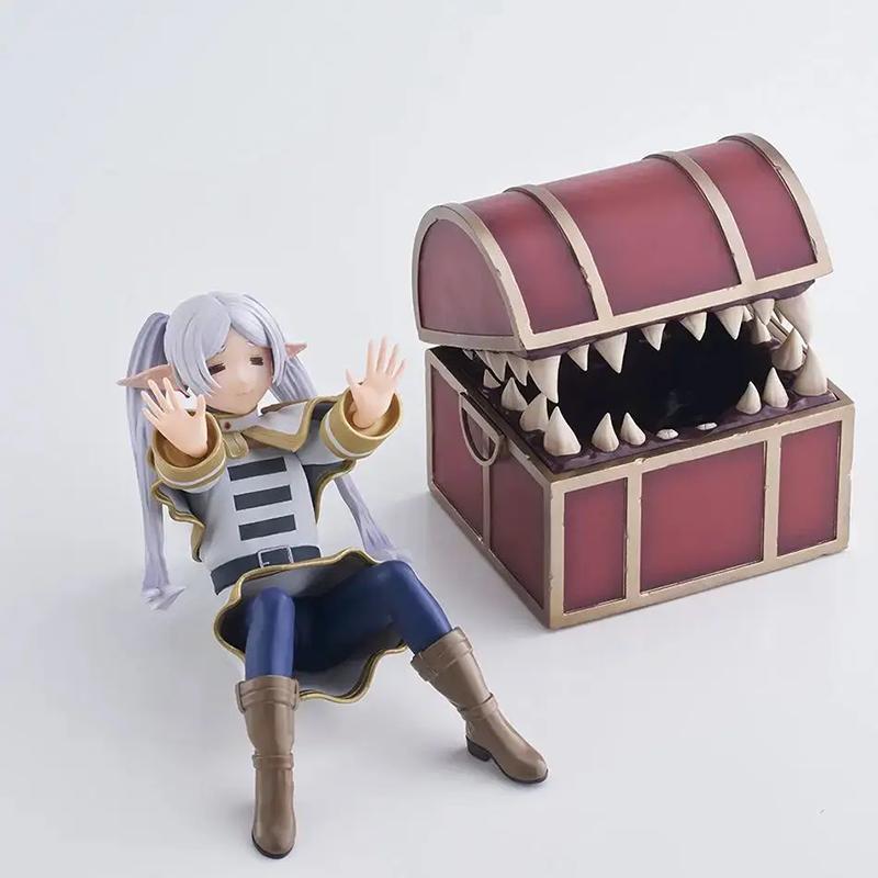 13CM Frieren Beyond Journey's End Frieren Treasure Box Monster Anime Figure Toy Fern Noodle Stopper Action Figurine