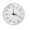 Silent Quartz Clock Plastic Wall Mounted Luminous Quiet for Living Room Bedroom 12in 30cm