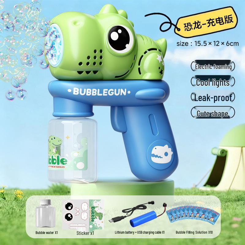 Automatic Cartoon Elephant Bubble Machine - Handheld Blower with Solution for Kids, Boys & Girls