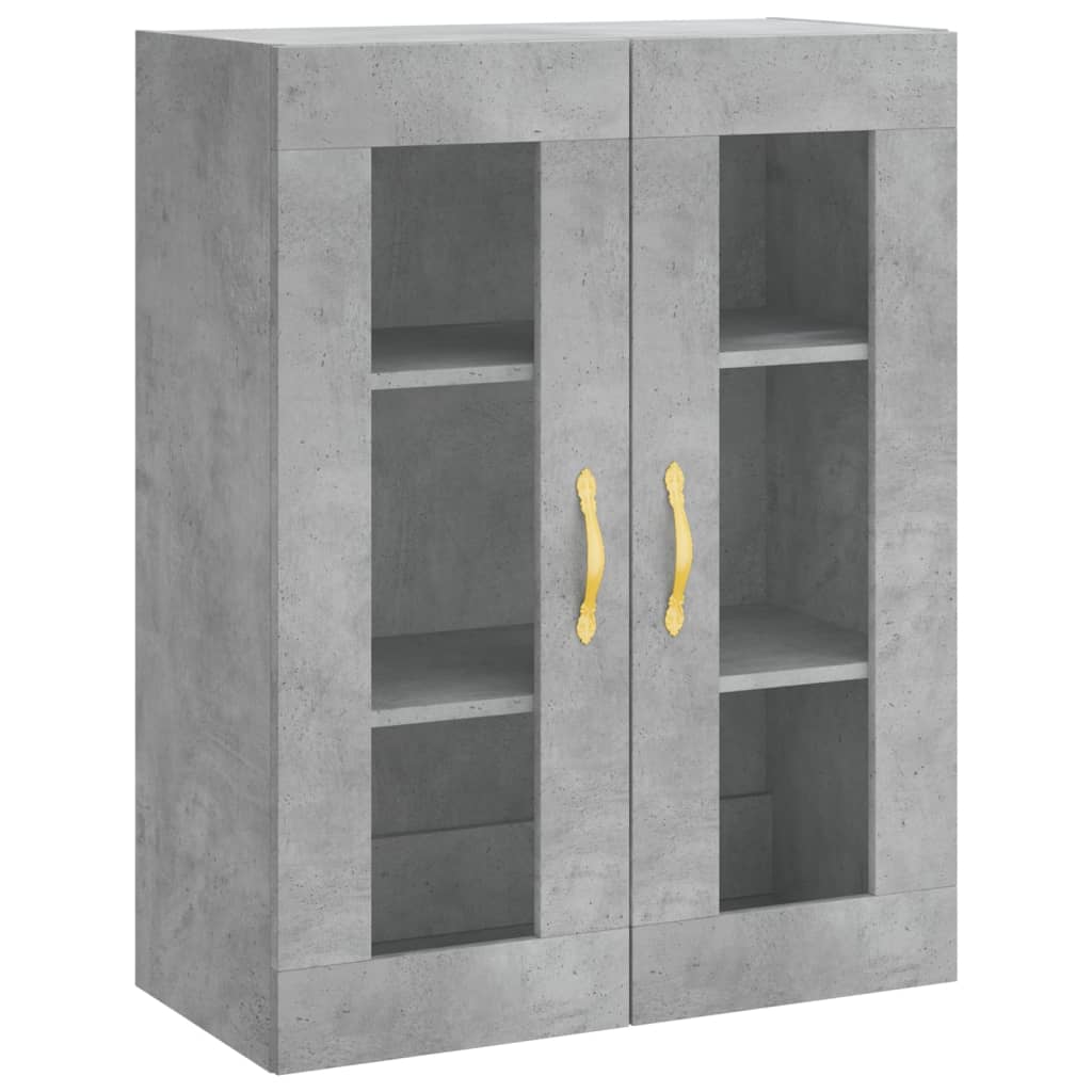 Highboard Concrete Grey 69.5 x 34 x 180 cm Particle Board
