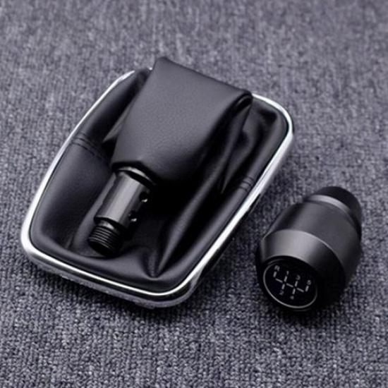 5 Speed Aluminum Alloy Gear Shift Knob w/Gaitor Boot for VW Golf MK4 1999-2004