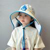 Cartoon Children'S Sunscreen Hat Beach Hat Uv Protection Summer Thin Breathable Large Brim Fisherman Hat With Windproof Rope