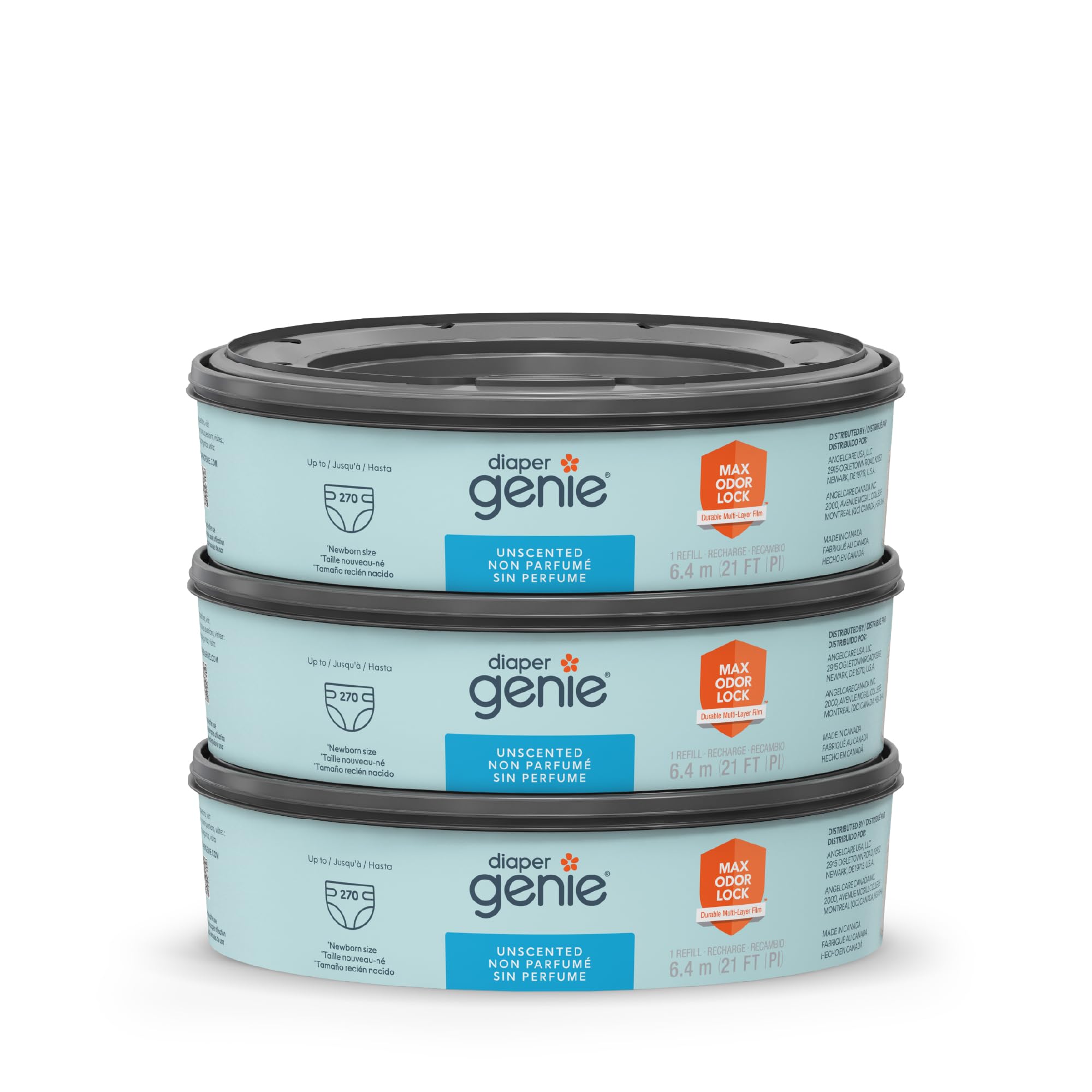 

Playtex Diaper Genie Refills for Diaper Genie Diaper 270 Count Pails,
